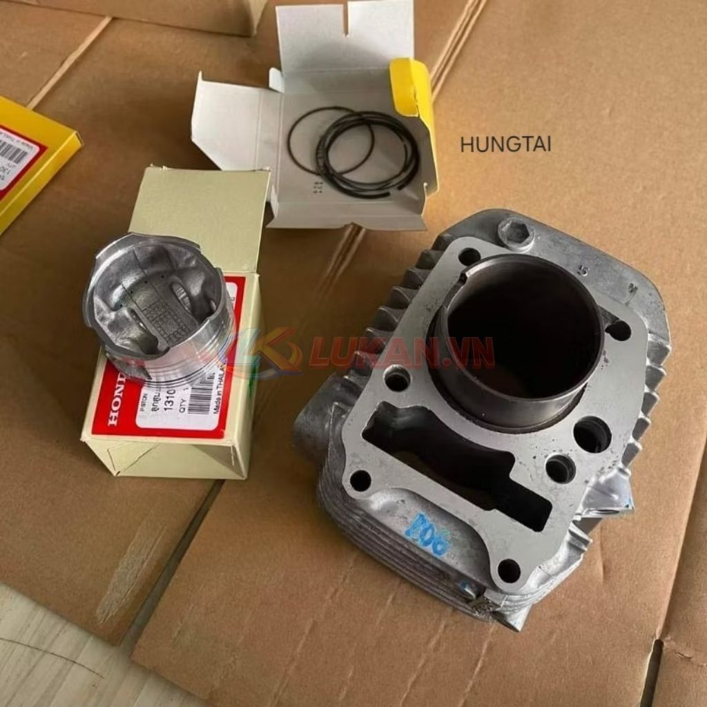 Bộ lòng hơi xi lanh xe FUTURE NEO, X 125 Fi... luôn piston bạc zin - Ảnh 2