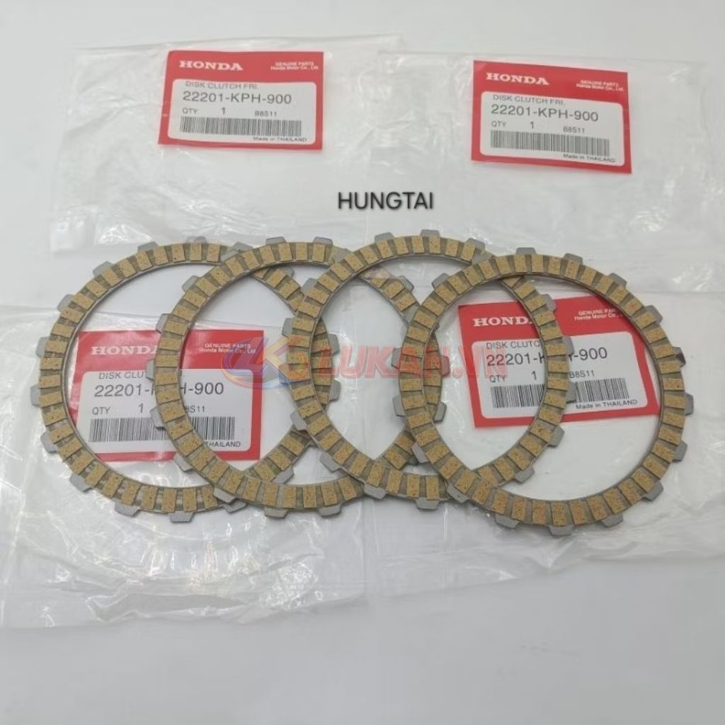 Bộ 4 lá bố nồi côn, ly hợp xe FUTURE 2, NEO, X, WAVE 125... zin Honda thái 22201-KPH-900 - Ảnh 3