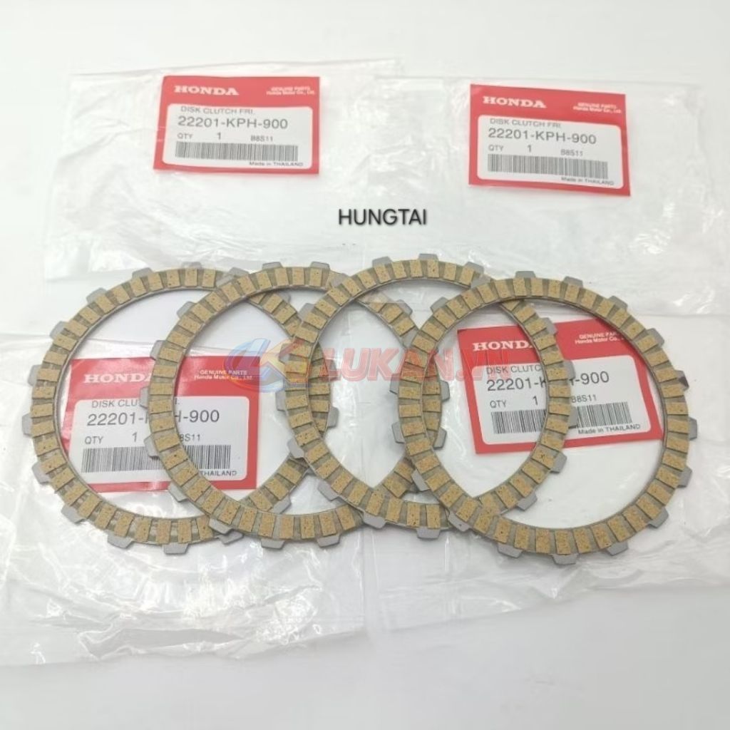 Bộ 4 lá bố nồi côn, ly hợp xe FUTURE 2, NEO, X, WAVE 125... zin Honda thái 22201-KPH-900 - Ảnh 2