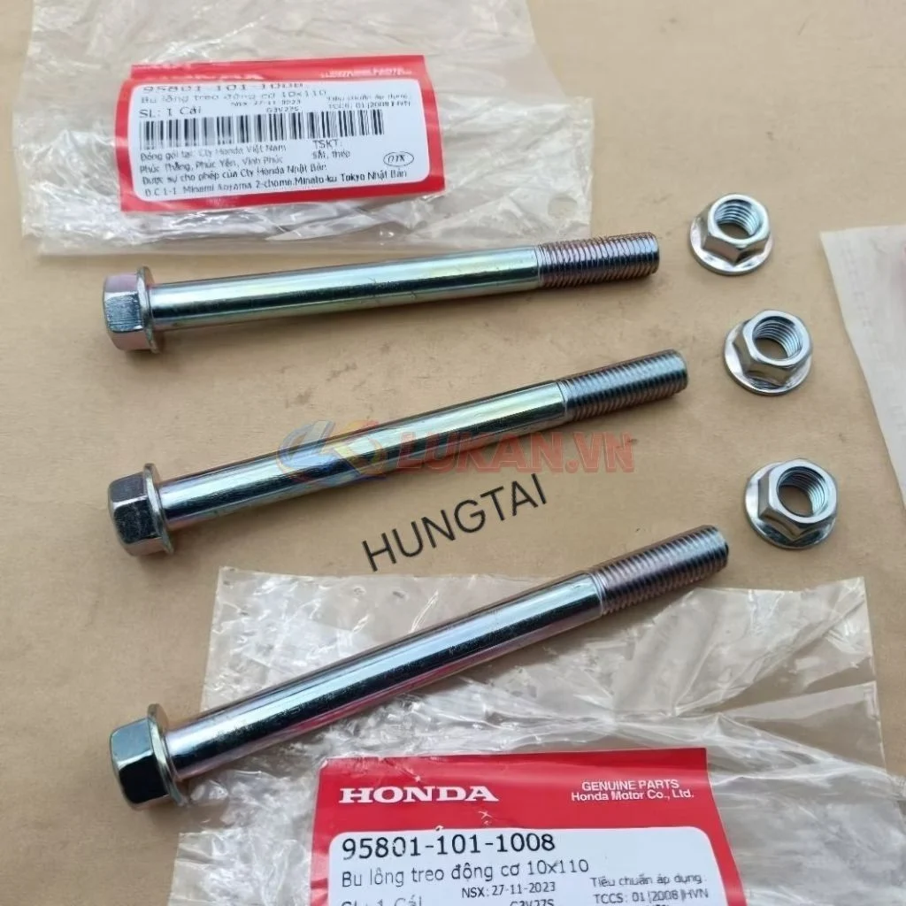 Bộ ốc, cốt treo máy, động cơ FUTURE 2, NEO, MẬP, WAVE 125... zin Honda 95801-101-1008 - Ảnh 2