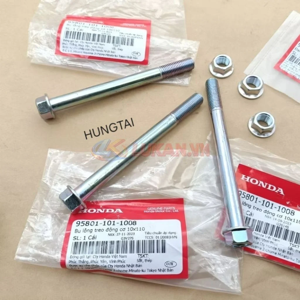 Bộ ốc, cốt treo máy, động cơ FUTURE 2, NEO, MẬP, WAVE 125... zin Honda 95801-101-1008 - Ảnh 3