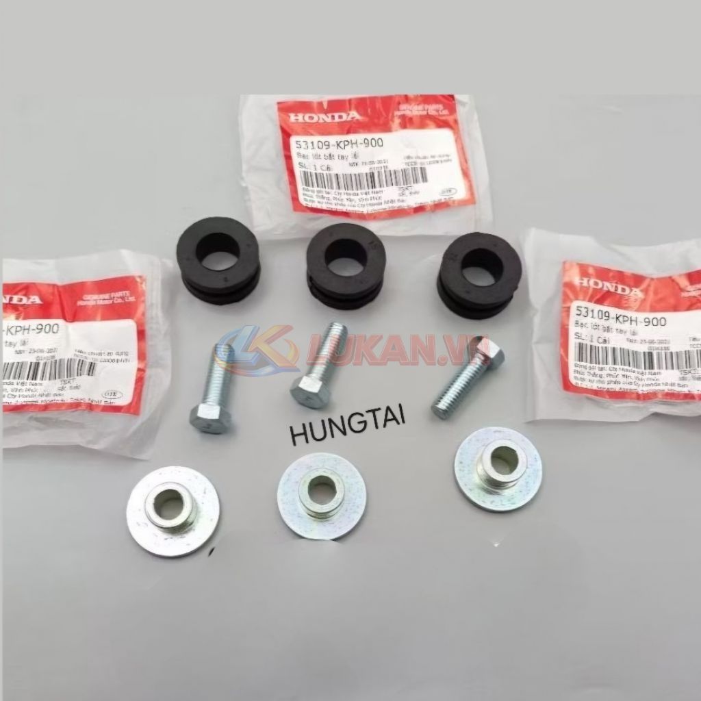 Full bộ ốc đệm, cao su ghi đông, sọ khỉ xe FUTURE 2, NEO, X 125.... zin 53109-KPH-900 - Ảnh 3