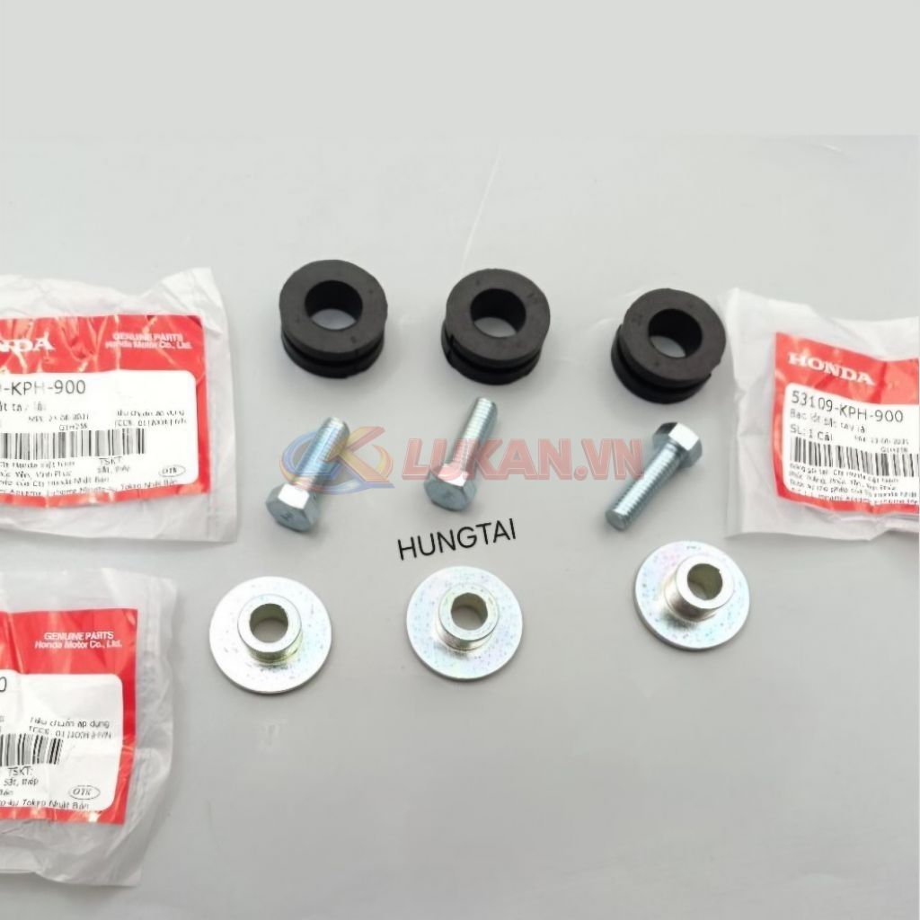 Full bộ ốc đệm, cao su ghi đông, sọ khỉ xe FUTURE 2, NEO, X 125.... zin 53109-KPH-900 - Ảnh 4