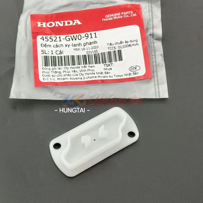Đệm nhựa nắp bình dầu phanh WAVE ZX, RS, S110, RSX, FUTURE... zin 45521-GW0-911 - Ảnh 3