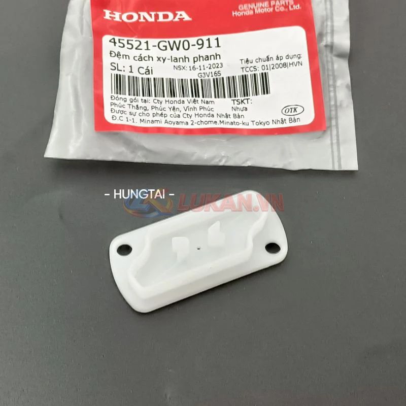 Đệm nhựa nắp bình dầu phanh WAVE ZX, RS, S110, RSX, FUTURE... zin 45521-GW0-911 - Ảnh 4