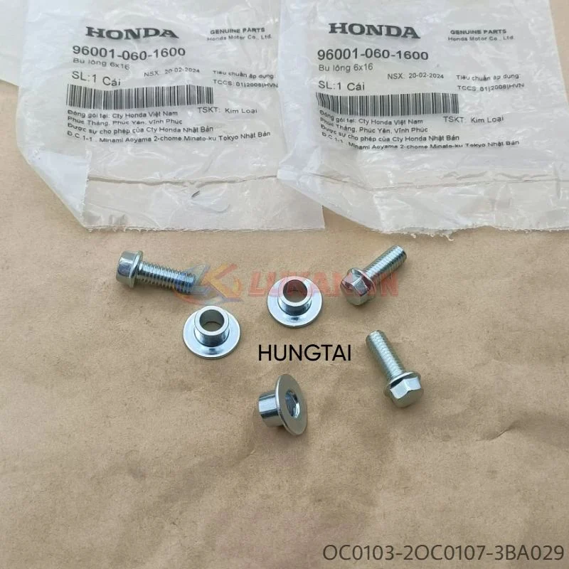 Bộ ốc, bạc đệm dè chắn bùn trước WAVE Thái, ALPHA, ZX... zin Honda 96001-060-1600 - Ảnh 2