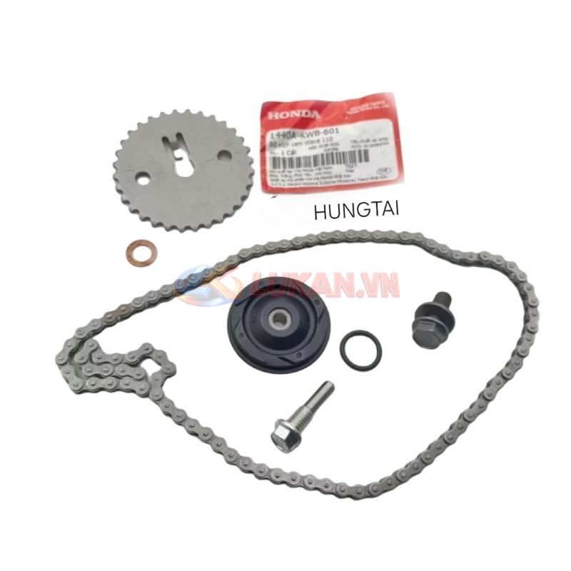 Bộ dàn bánh đỡ sên, xích cam WAVE S110, RSX, ALPHA 110... zin Honda 1440A-KWB-601 - Ảnh 2