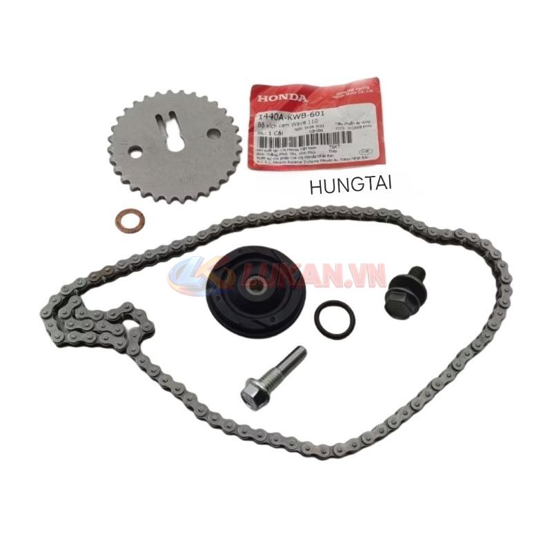 Bộ dàn bánh đỡ sên, xích cam WAVE S110, RSX, ALPHA 110... zin Honda 1440A-KWB-601 - Ảnh 4
