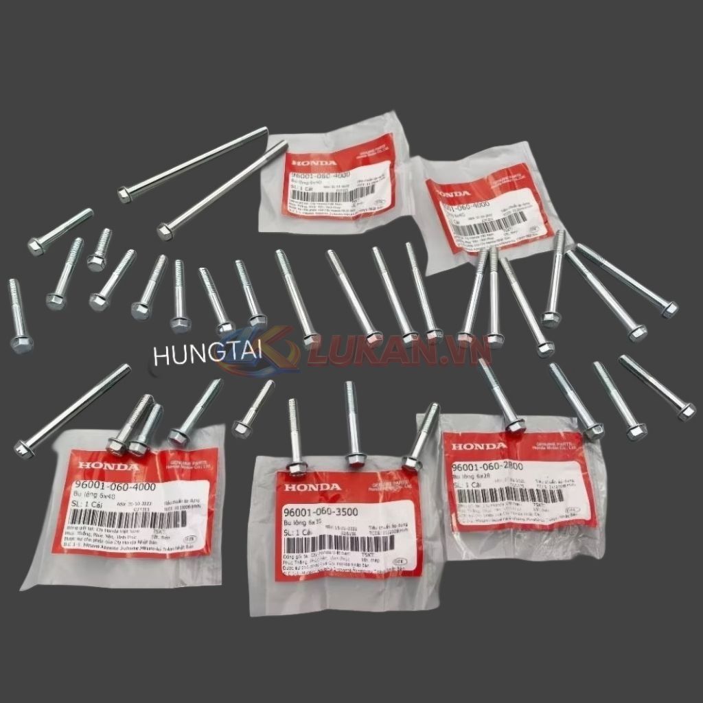 Full bộ ốc, bu lông lốc máy FUTURE 2, NEO, MẬP, LED 125... zin Honda - Ảnh 3