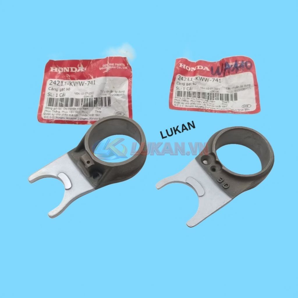 Cặp càng cua gạt nhông heo số WAVE S110, RSX, ALPHA 110... zin 24211-KWW-741 - Ảnh 2