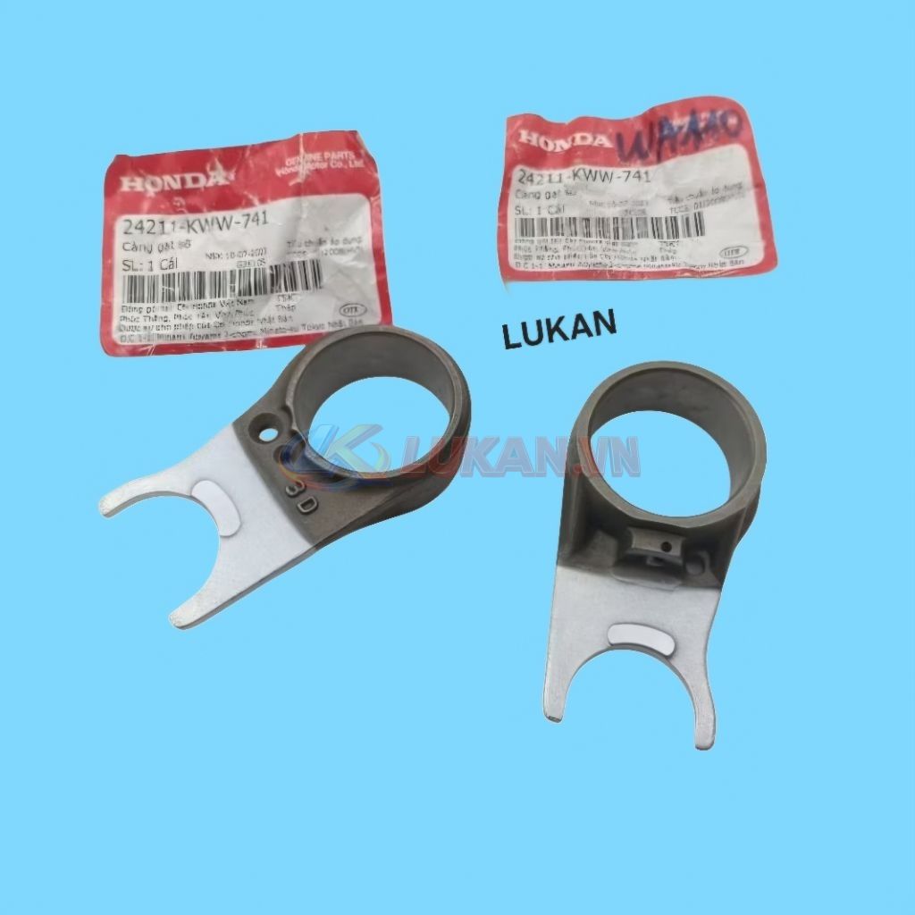 Cặp càng cua gạt nhông heo số WAVE S110, RSX, ALPHA 110... zin 24211-KWW-741 - Ảnh 3