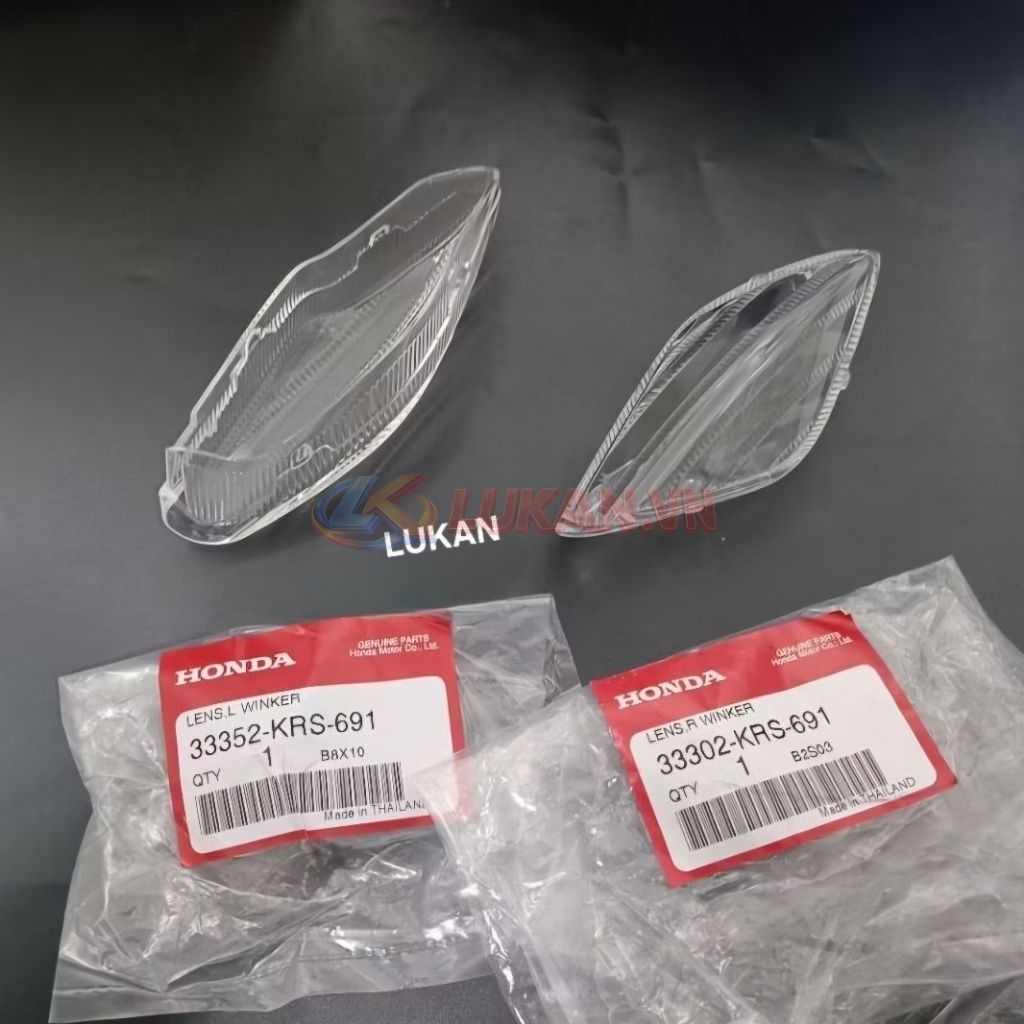 Cặp nắp chụp, ốp võ đèn xi nhan trước xe WAVE I zin Honda 33352-KRS-691, 33302-KRS-691 - Ảnh 2