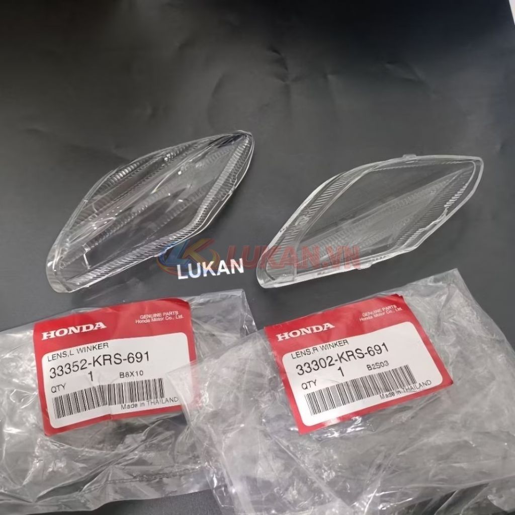 Cặp nắp chụp, ốp võ đèn xi nhan trước xe WAVE I zin Honda 33352-KRS-691, 33302-KRS-691 - Ảnh 4