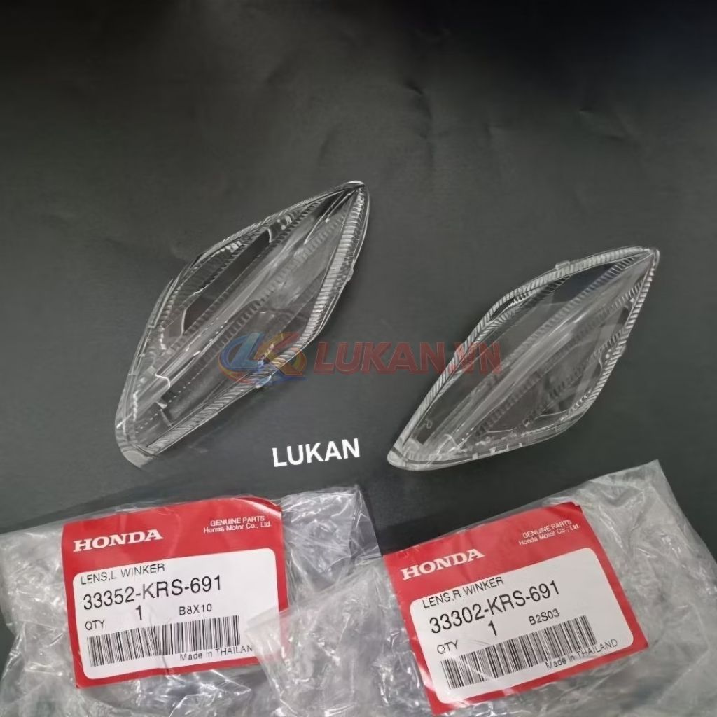 Cặp nắp chụp, ốp võ đèn xi nhan trước xe WAVE I zin Honda 33352-KRS-691, 33302-KRS-691 - Ảnh 3