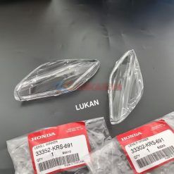 Cặp nắp chụp, ốp võ đèn xi nhan trước xe WAVE I zin Honda 33352-KRS-691, 33302-KRS-691
