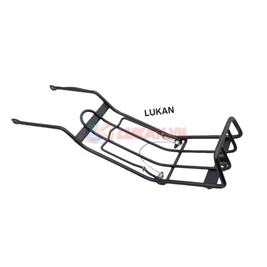 Baga giữa kẹp để đồ xe DREAM Lùn đen bọc nhựa mẫu xưa - Ảnh 2