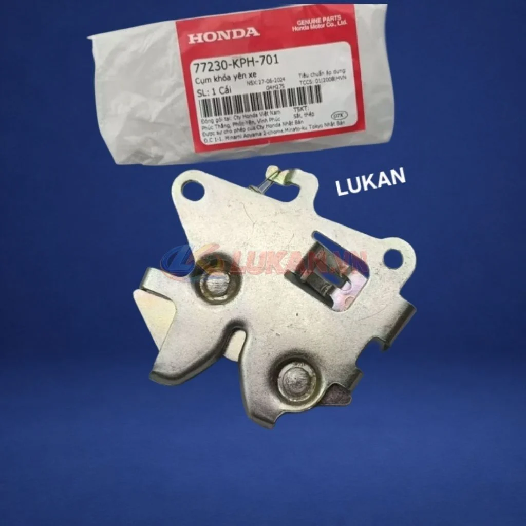 Pass khóa gài cốp, bướm yên dưới xe FUTURE NEO, X 125... zin Honda 77230-KPH-701 - Ảnh 3