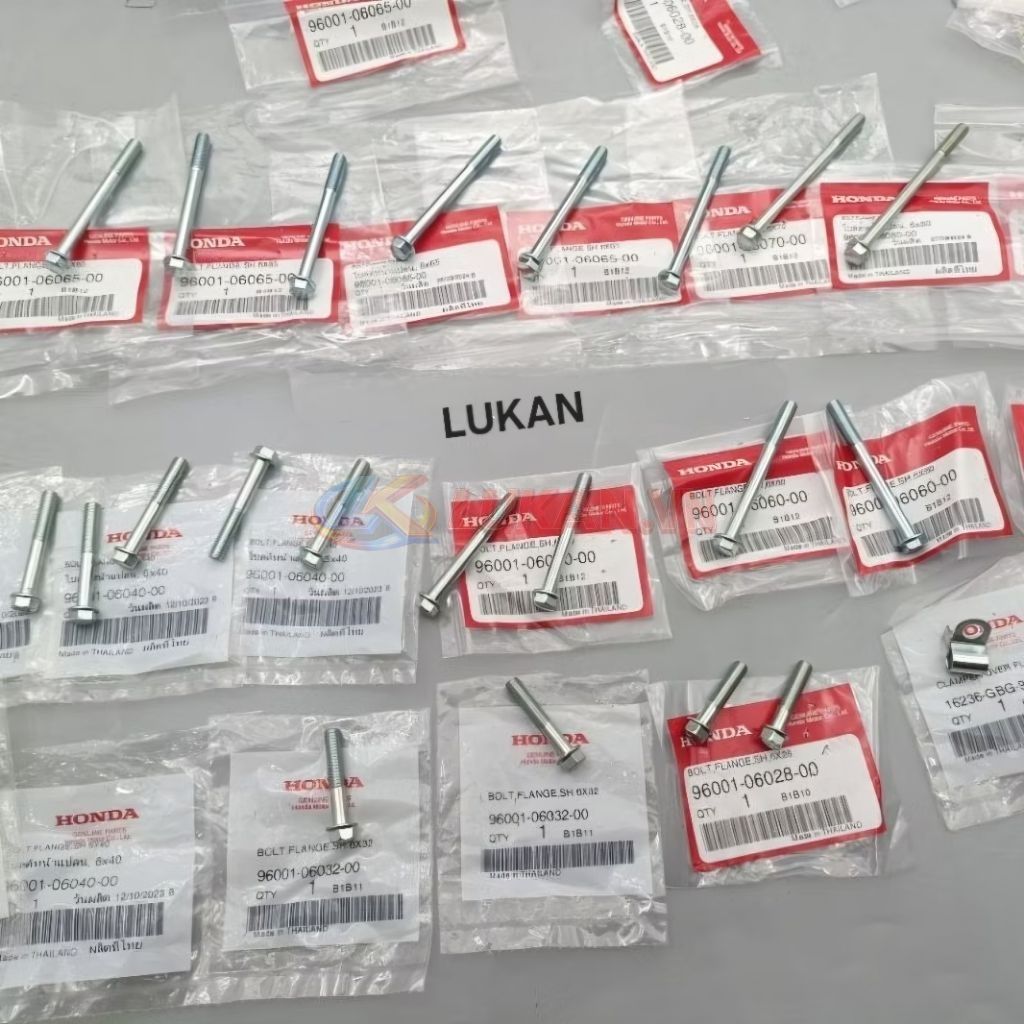 Full bộ ốc, bu lông lốc máy xe DREAM, WAVE... zin Honda Thái - Ảnh 4