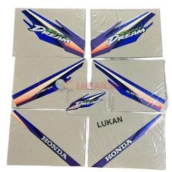 Bộ tem xe Super DREAM Xanh tím đời đầu zin chính hãng