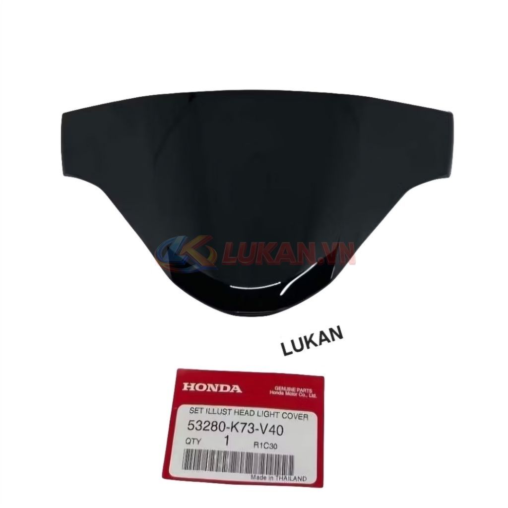 Nắp chắn gió, nhựa đầu đèn xe FUTURE LED, WAVE 125 zin Honda 53280-K73-V40 - Ảnh 2