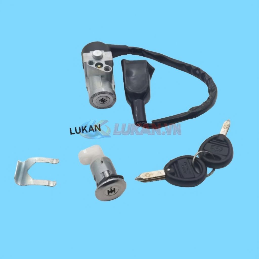 Bộ ổ khóa, công tắc điện 8 cạnh WAVE Thái, ALPHA, ZX.... mẫu xưa - Ảnh 2