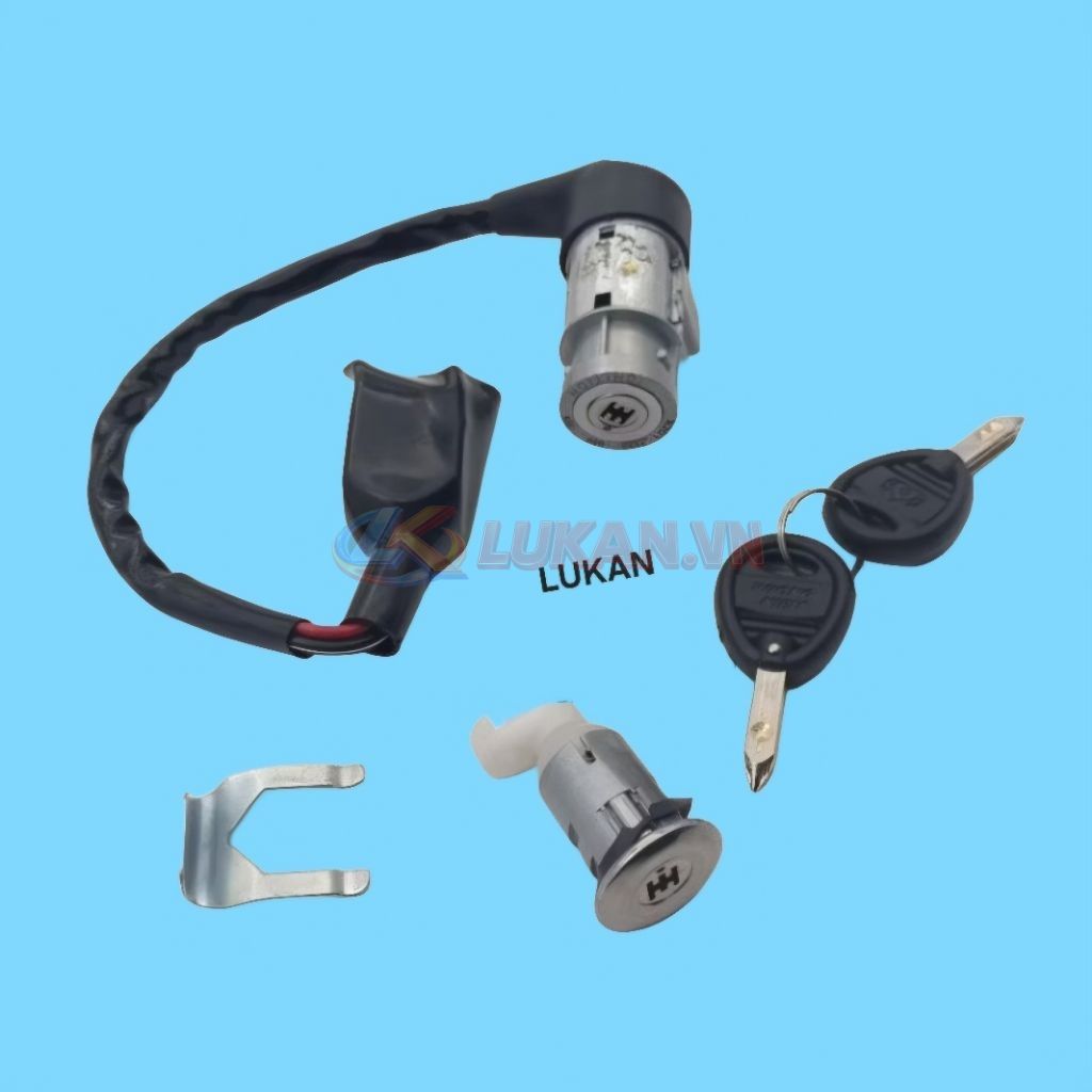 Bộ ổ khóa, công tắc điện 8 cạnh WAVE Thái, ALPHA, ZX.... mẫu xưa - Ảnh 3