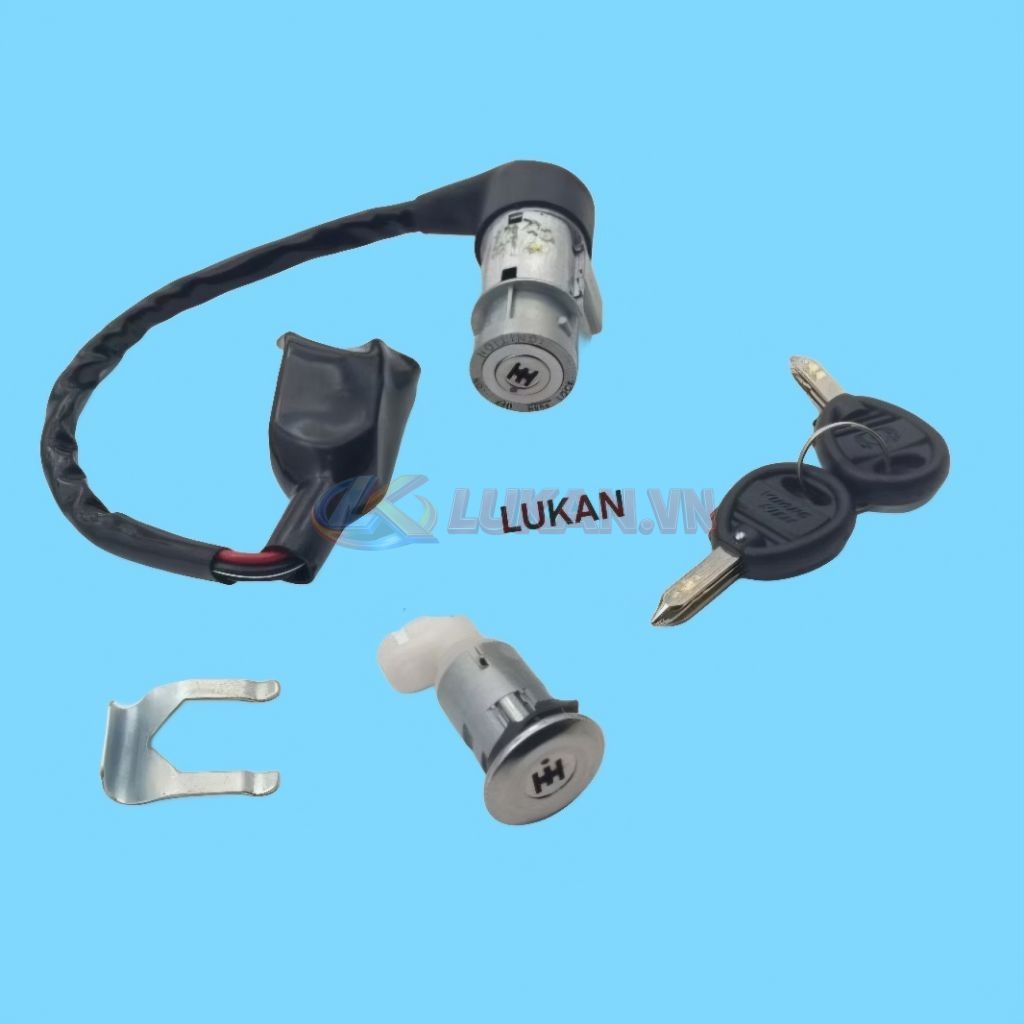 Bộ ổ khóa, công tắc điện 8 cạnh WAVE Thái, ALPHA, ZX.... mẫu xưa - Ảnh 4