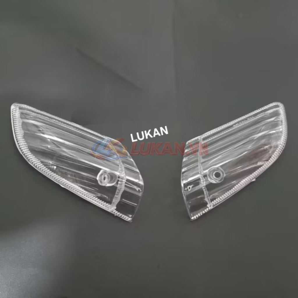 Cặp nắp, ốp chụp võ đèn xi nhan trước WAVE Thái trắng trong suốt