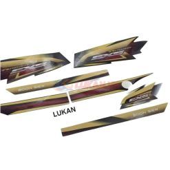 Bộ tem ex5 malay xe DREAM đỏ vàng đen