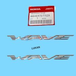 Tem logo chữ nổi ốp sườn xe WAVE 125i, FUTURE LED zin Thái 86649-K73-T70ZA