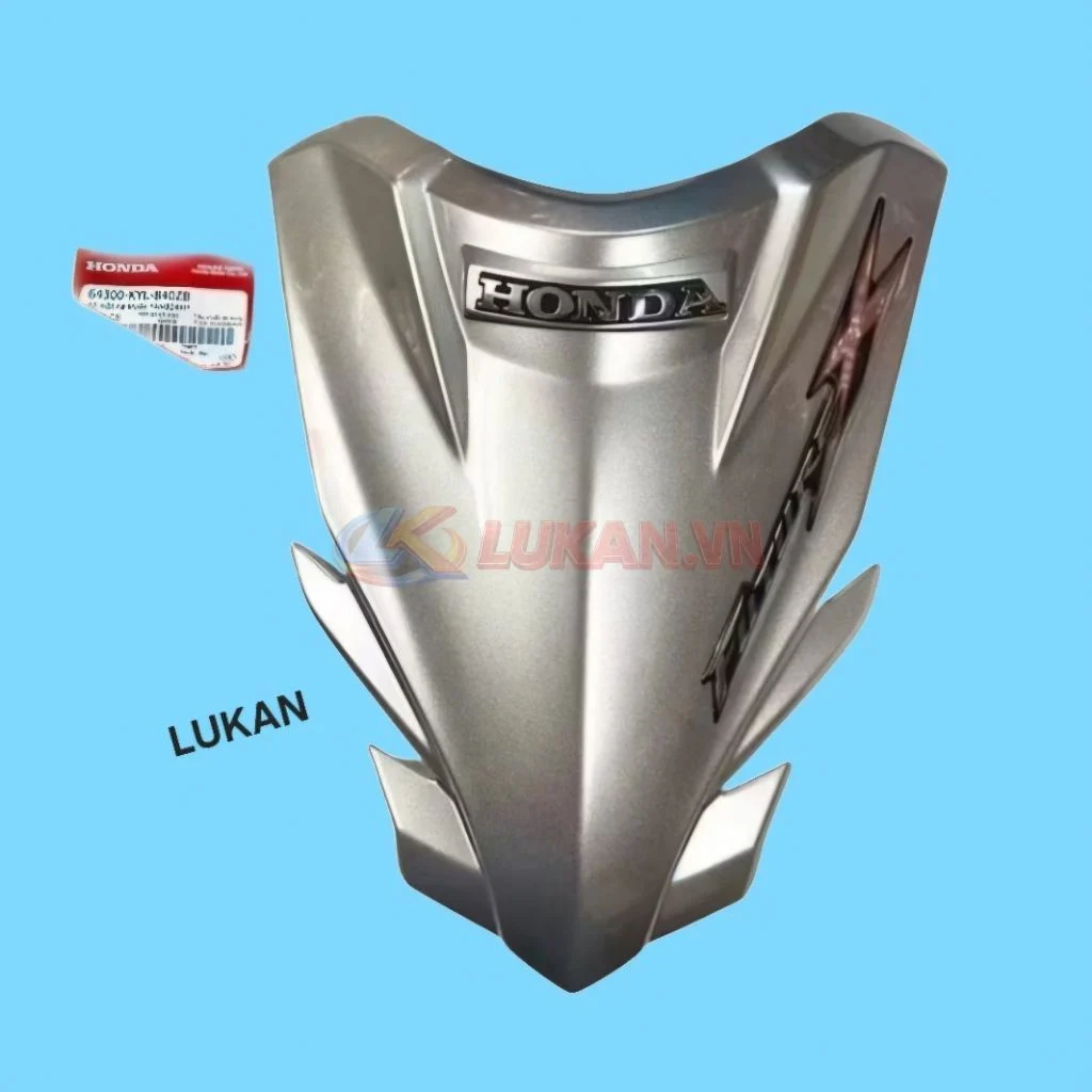Nhựa, ốp võ mặt nạ trước xe FUTURE X 125 Bạc zin chính hãng 64300-KYL-840ZB