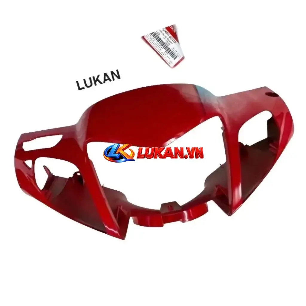 Nhựa ốp võ đầu đèn trước FUTURE 2, WAVE 125 Đỏ. bàn thờ zin