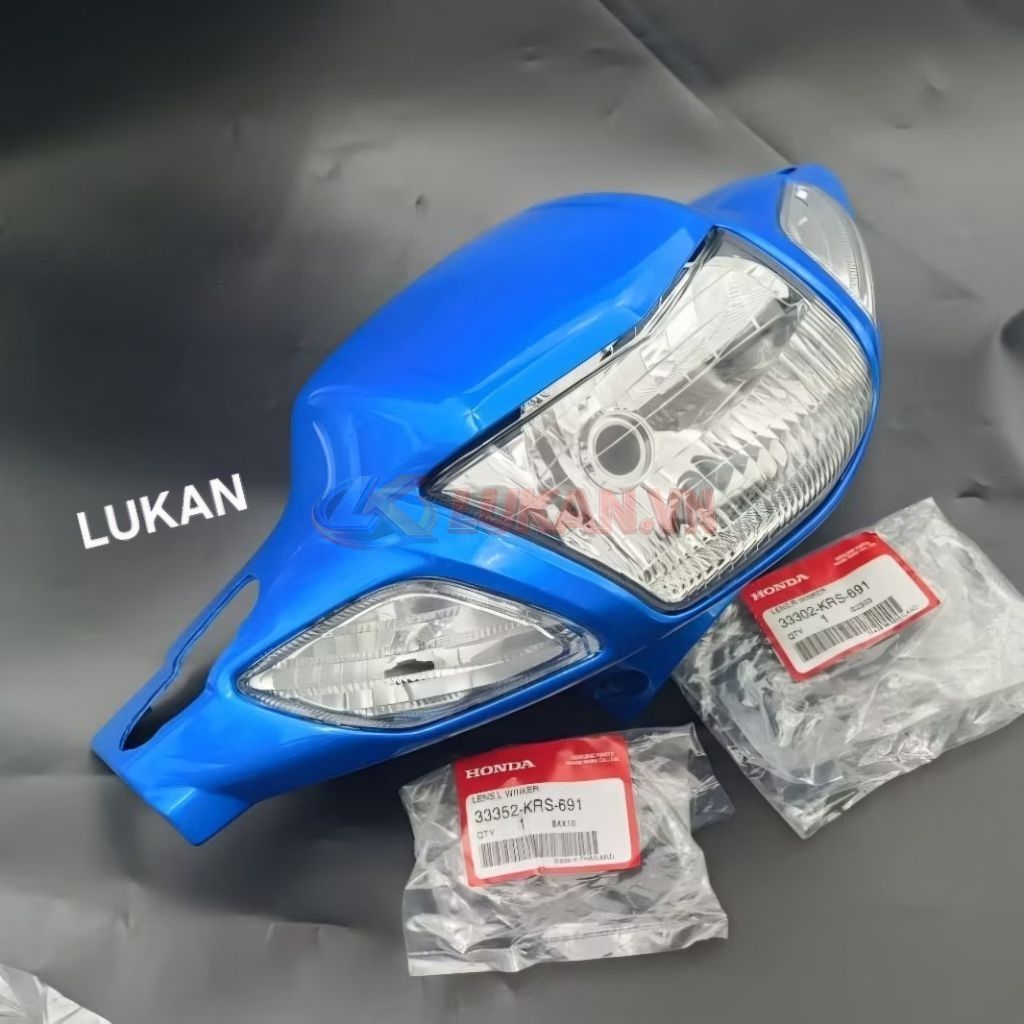 Bộ nhựa đầu đèn, xi nhan trước xe WAVE I Thái zin chính hãng - Ảnh 5