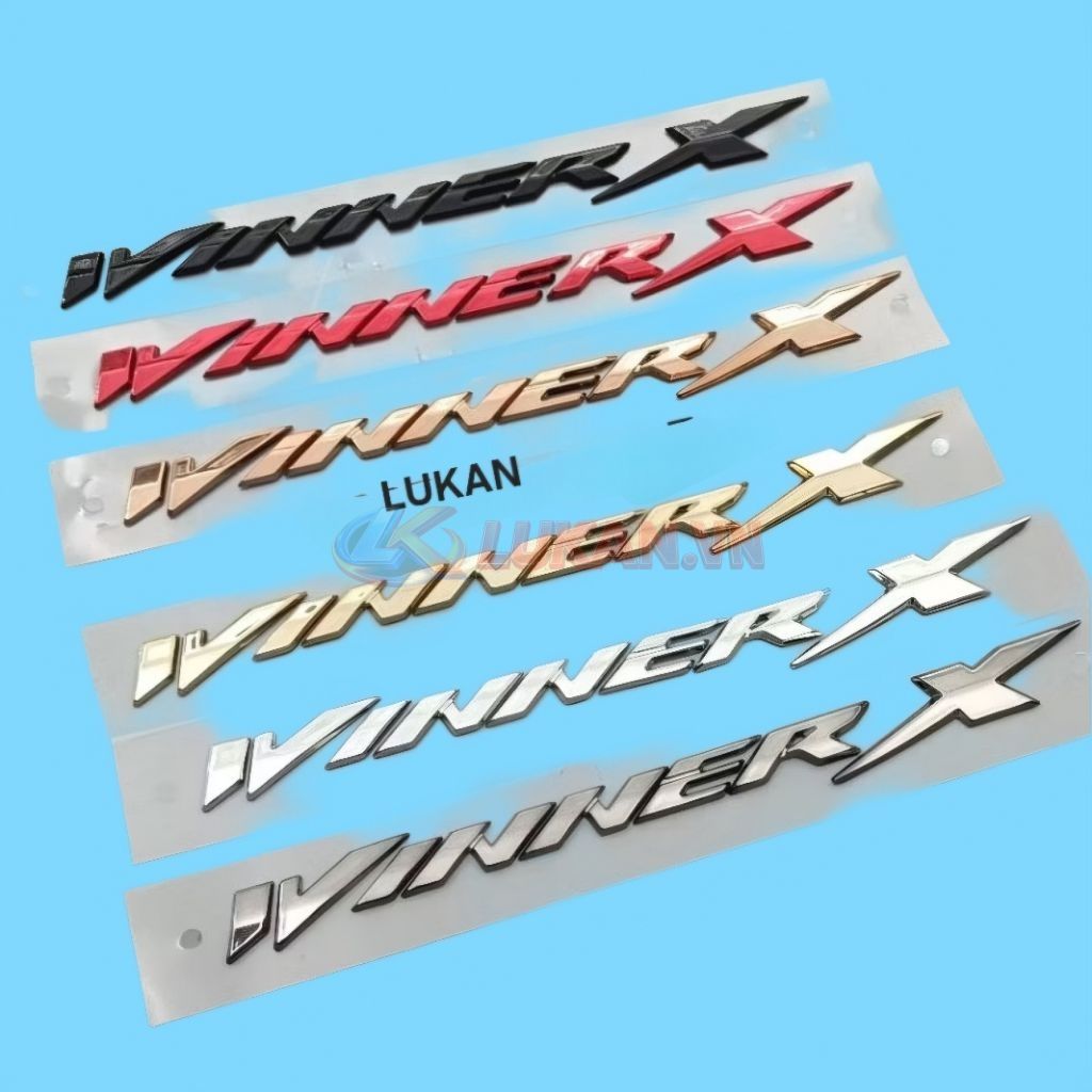 Tem logo chữ nổi ốp sườn xe WINNER X 150 đủ màu..... - Ảnh 2