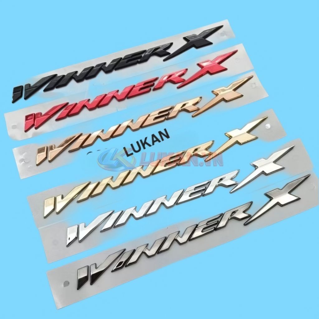 Tem logo chữ nổi ốp sườn xe WINNER X 150 đủ màu..... - Ảnh 4