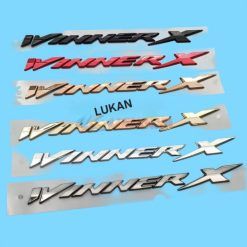 Tem logo chữ nổi ốp sườn xe WINNER X 150 đủ màu.....