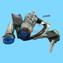 Bộ ổ khóa, công tắc điện 4 cạnh xe DREAM chìa chữ thập