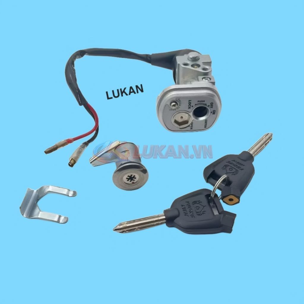 Bộ ổ khóa, công tắc điện 8 cạnh xe FUTURE 2, WAVE 125... chống đoản - Ảnh 3
