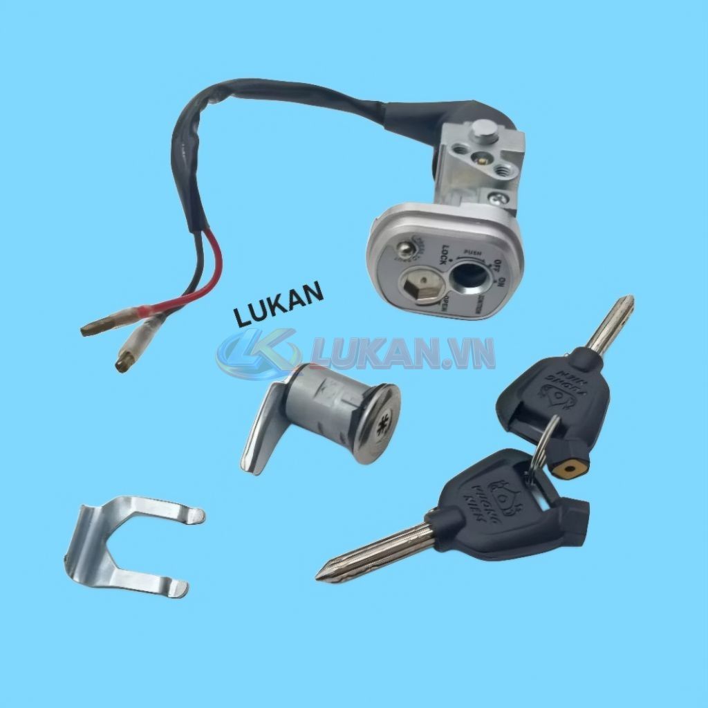 Bộ ổ khóa, công tắc điện 8 cạnh xe FUTURE 2, WAVE 125... chống đoản - Ảnh 4