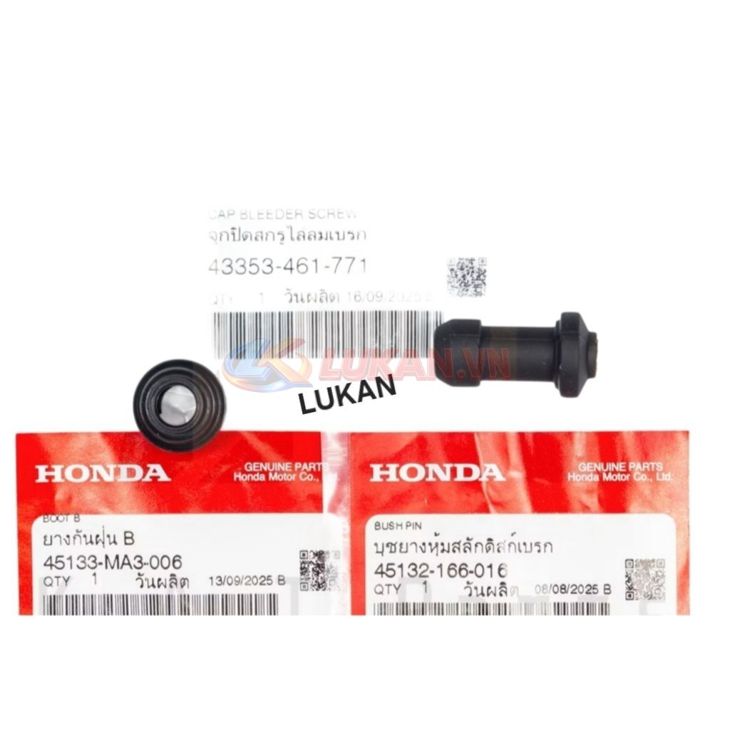 2 Phốt cao su trục trượt heo dầu phanh WAVE, FUTURE, WINNER... zin 96100-62010-00 - Ảnh 5