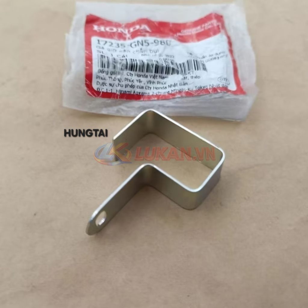 Pass giữ nắp lọc gió, hộp pô e bao tử DREAM, WAVE.... zin Honda 17235-GN5-980 - Ảnh 2
