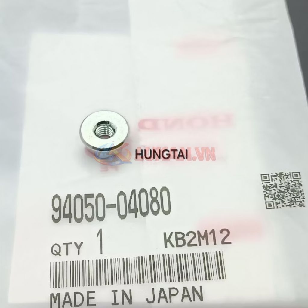 Ốc 4mm, tán dè đuôi, chắn bùn sau xe DREAM zin Honda Japan 94050-04080 - Ảnh 3