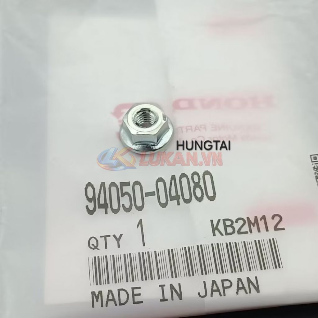 Ốc 4mm, tán dè đuôi, chắn bùn sau xe DREAM zin Honda Japan 94050-04080 - Ảnh 2