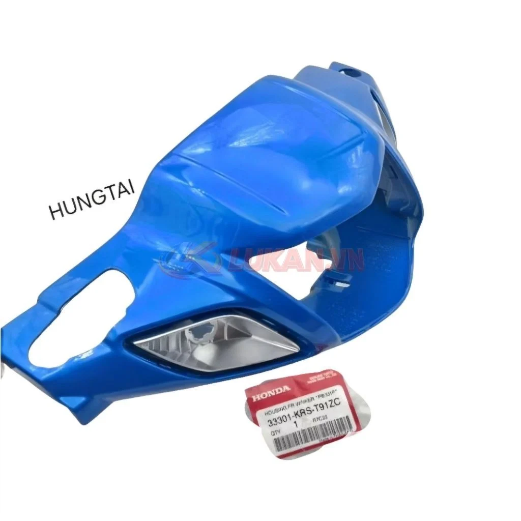 Nhựa ốp võ đầu đèn trước xe WAVE I Xanh zin Honda Thái 33301-KRS-T91ZC - Ảnh 2