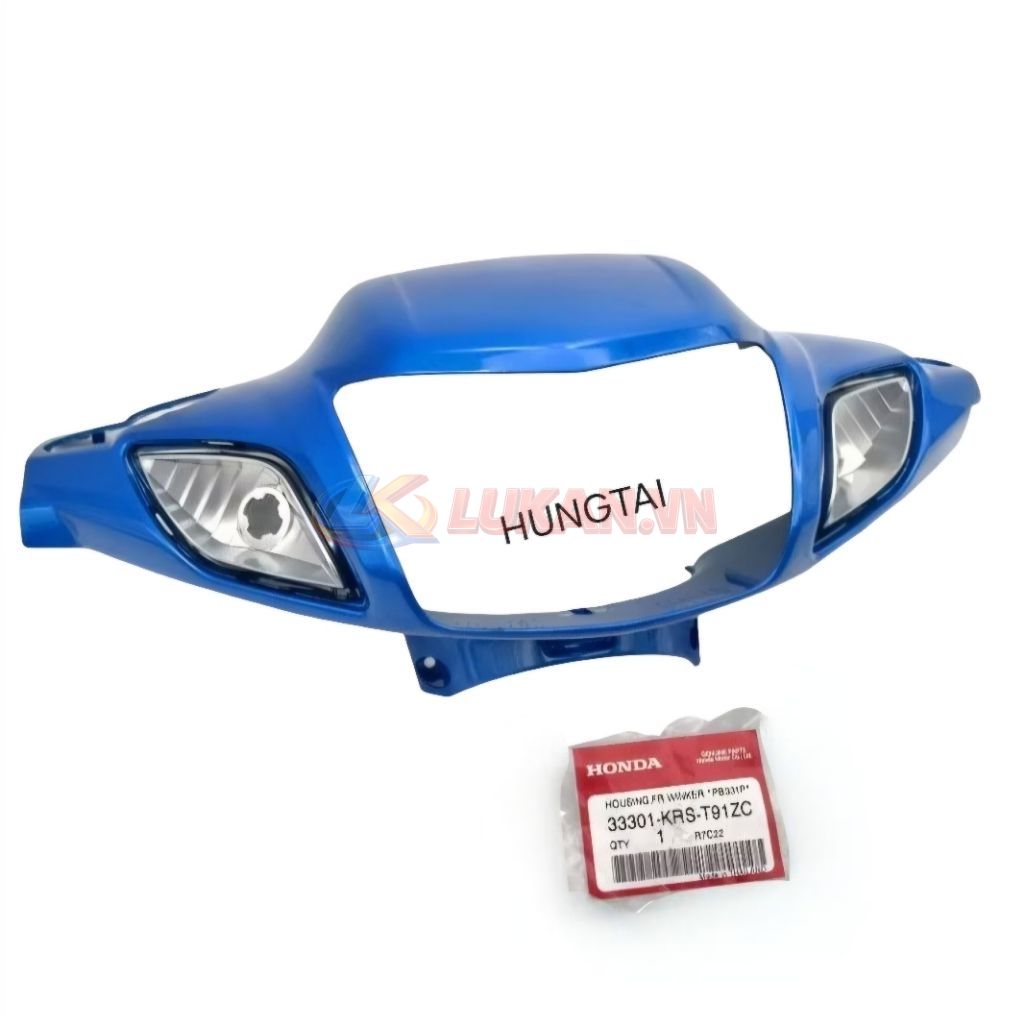 Nhựa ốp võ đầu đèn trước xe WAVE I Xanh zin Honda Thái 33301-KRS-T91ZC - Ảnh 4