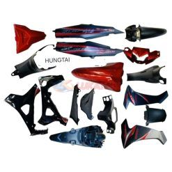 Bộ nhựa dàn áo xe WAVE BLADE 110 Đỏ đen nhám zin Honda