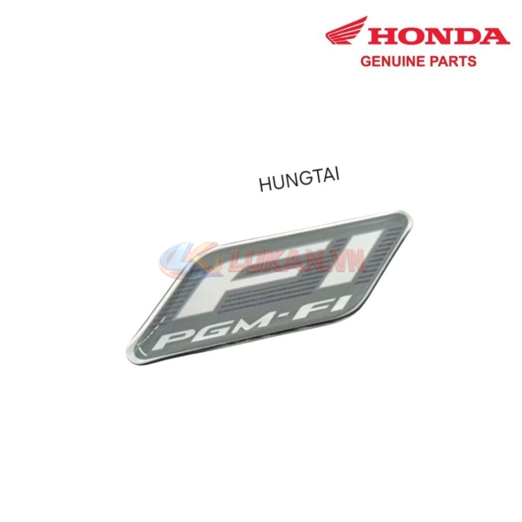 Tem đen logo FI nhựa đầu đèn xe WAVE, FUTURE... zin Honda 87111-KWB-600 - Ảnh 2