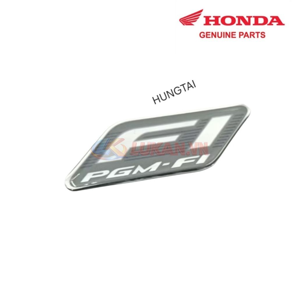 Tem đen logo FI nhựa đầu đèn xe WAVE, FUTURE... zin Honda 87111-KWB-600 - Ảnh 3