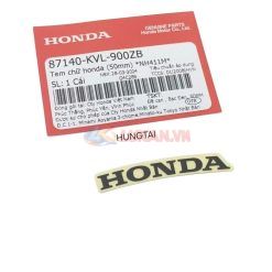 Tem chữ đen Honda 50mm nhựa đuôi rùa FUTURE NEO, X 125... zin 87140-KVL-900ZB