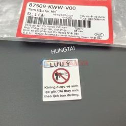 Tem thông số hộp pô e, lọc gió bao tử WAVE, FUTURE.... zin 87509-KWW-V00